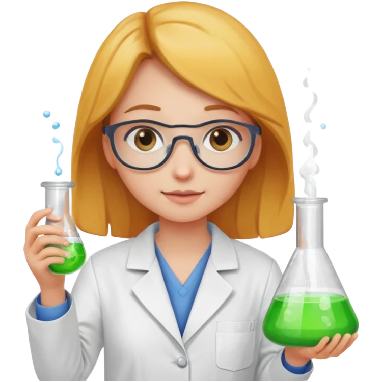 girl in chemistry lab emoji