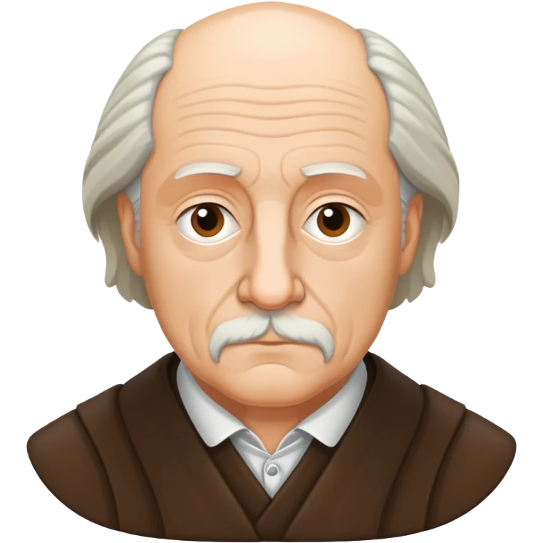 portrait of Hartmut Rosa, German philosopher, thoughtful expression emoji
