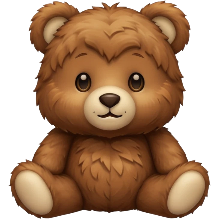 Create cute Teddy bear emoji