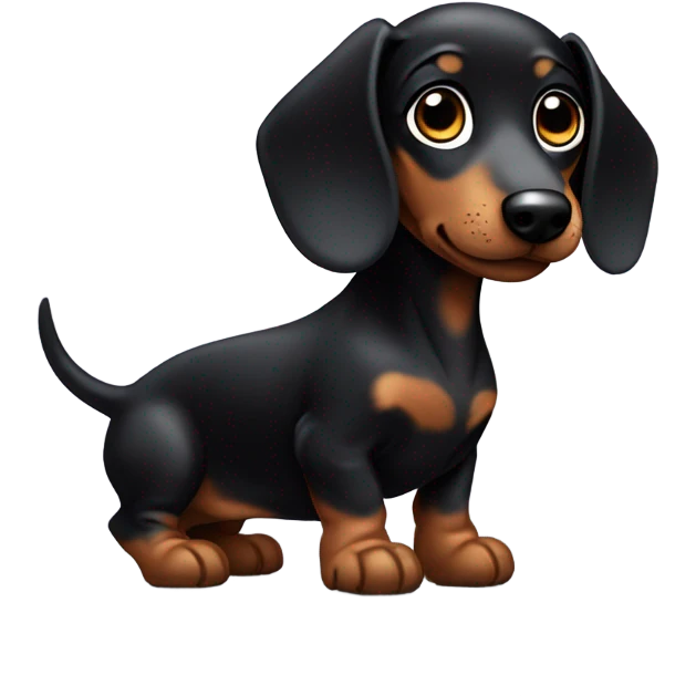 black daschund puppy emoji
