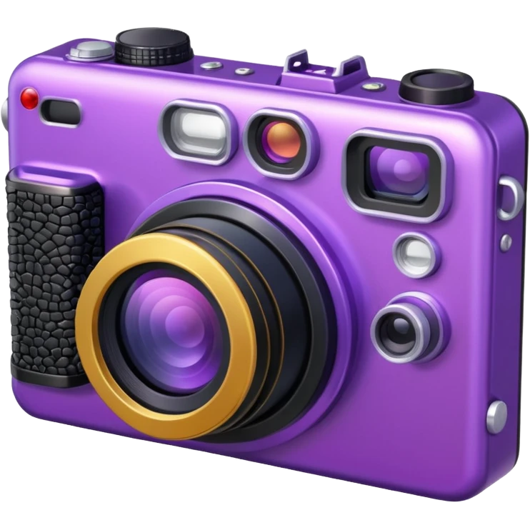 Glitter Hot Camera Purple emoji