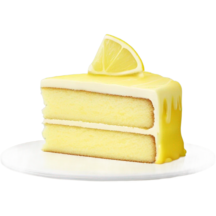 Lemon cake slice emoji
