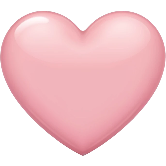 Light pink heart emoji