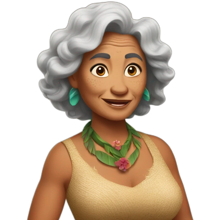 Grand mother Moana Disney  emoji