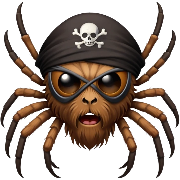 Паук пират emoji