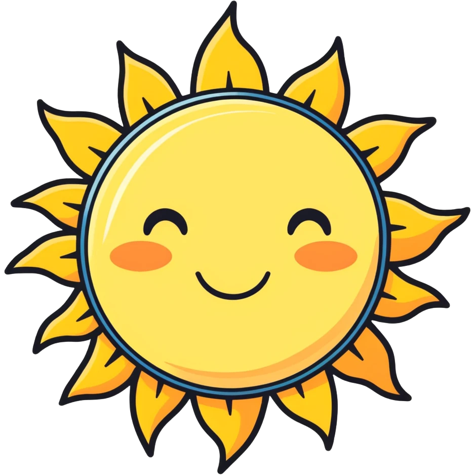 Vintage Sun emoji