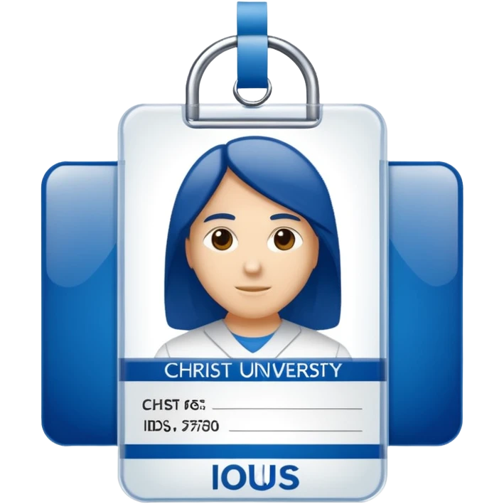 generate an ios genmoji of a college id card that says "CHRIST UNIVERSITY ID" emoji