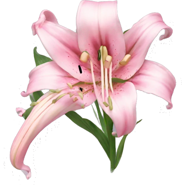 light pink lilium with bows emoji