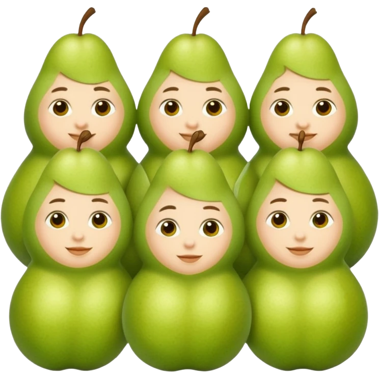 Freunde die aussehen wie birnen emoji