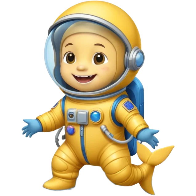Baby shark on the moon emoji