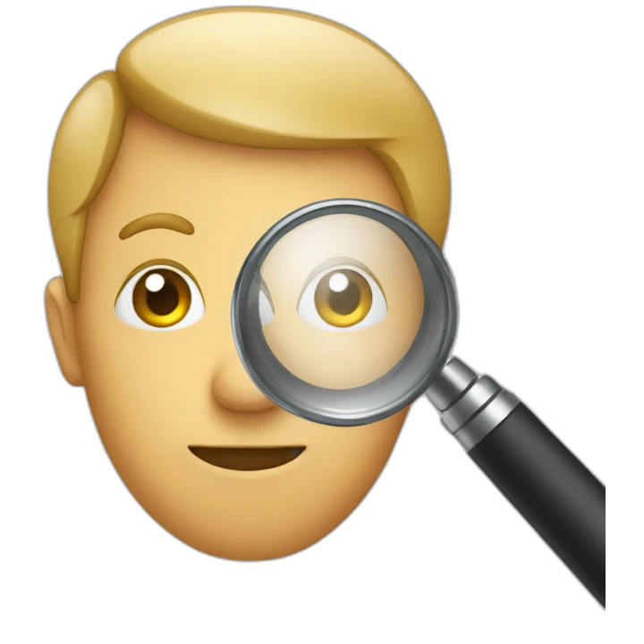 man with magnifying glass emoji