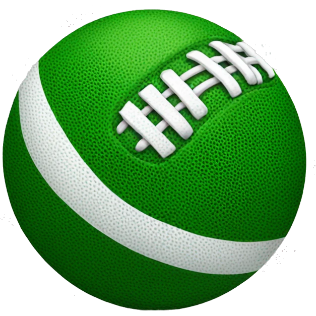 Green football ball emoji