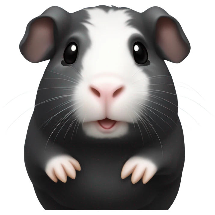 light Black Guinea pig emoji