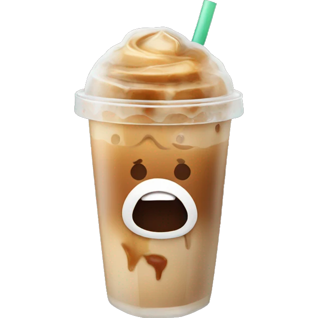 Iced coffee emoji