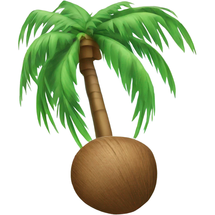 Palm tree with coconuts  emoji