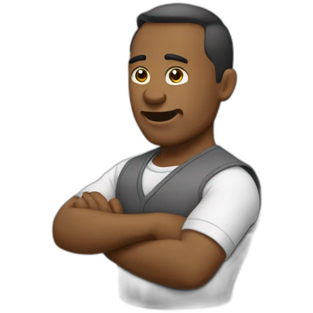 Homme qui fait chut emoji