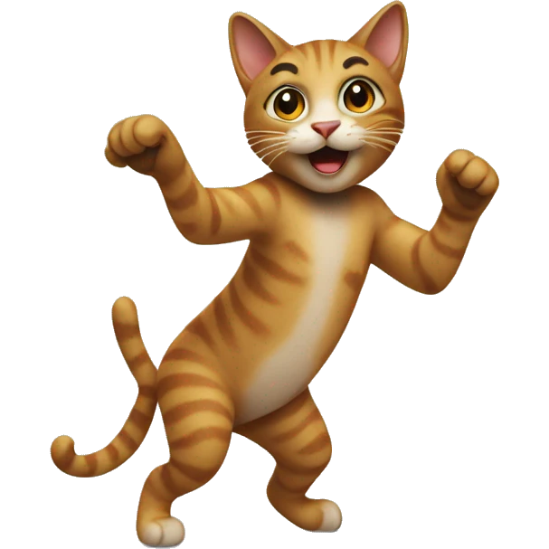 A cat dancing  emoji