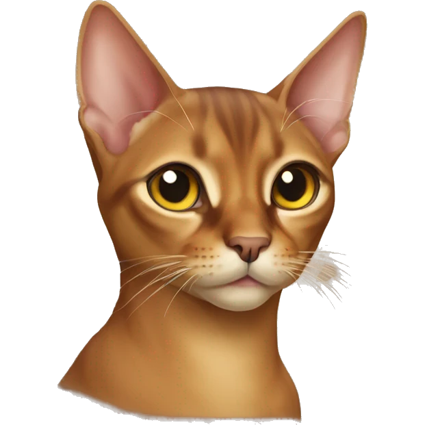 Abyssinian cat emoji