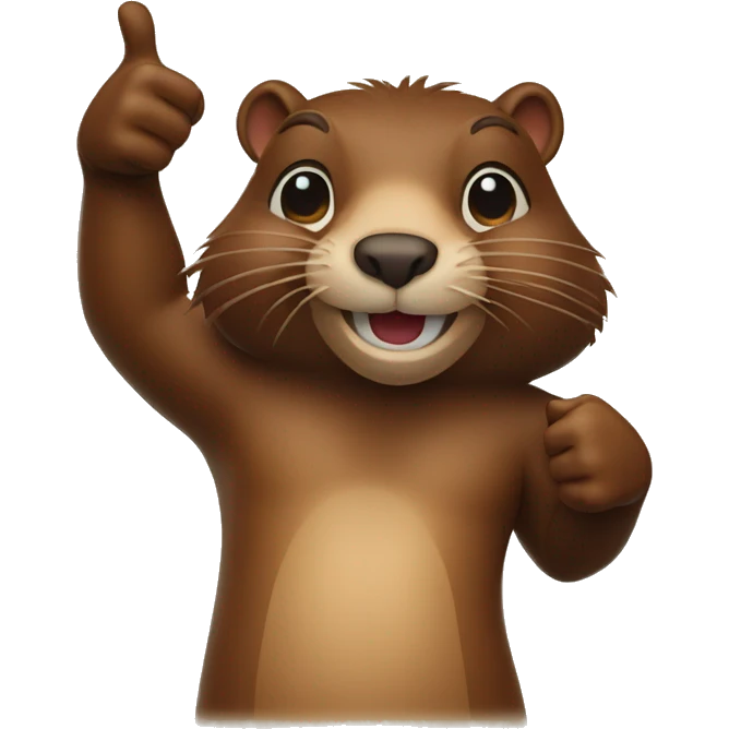 beaver thumbs up emoji