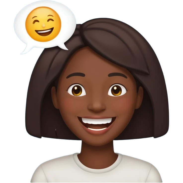 Lufy louthing and a  text pop up saying LOL  emoji