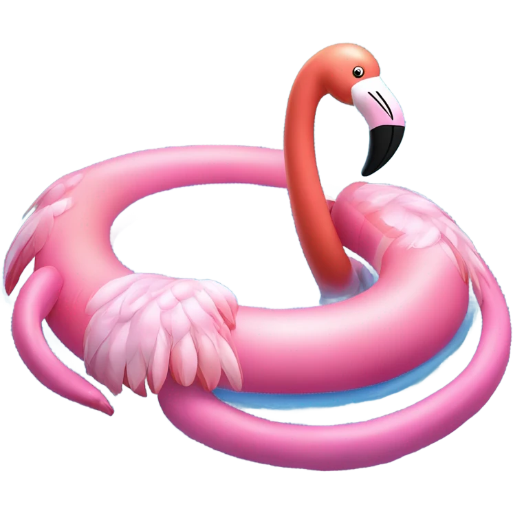 Flamingo pool floaty  emoji