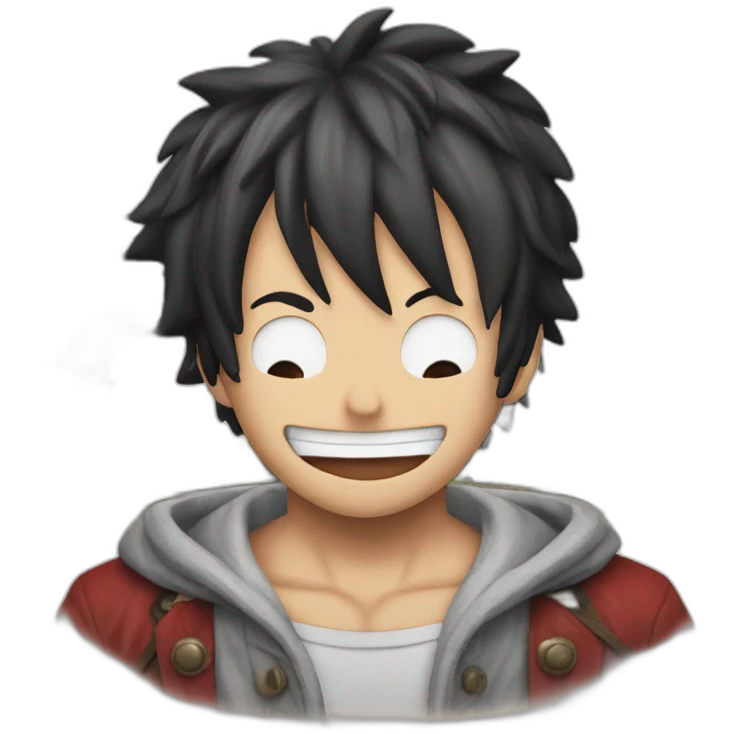 Luffy à paris emoji