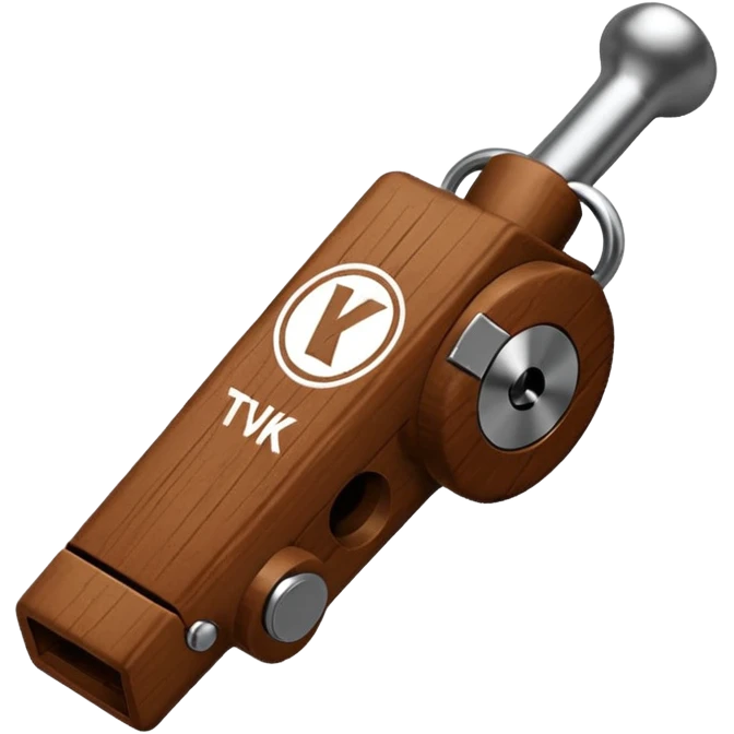 A create a whistlewith tvk image and colour emoji