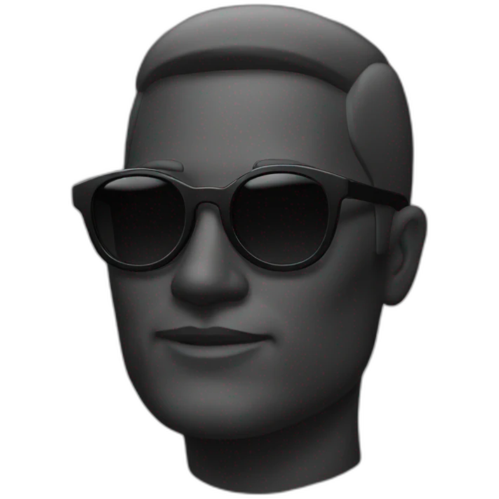 man in black sun glasses emoji