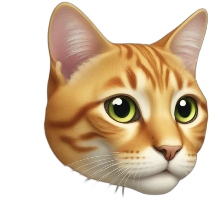 Colorful cat emoji