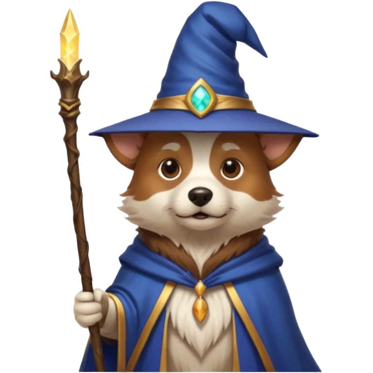 Dog wizard emoji
