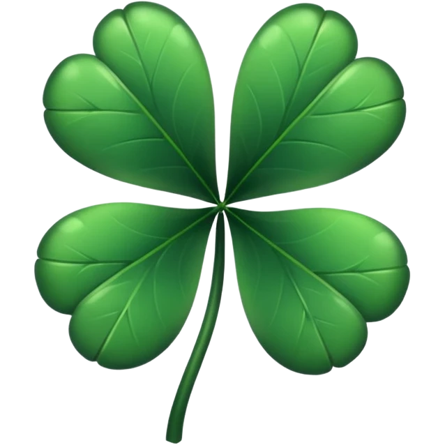 Trébol de 5 hojas negro emoji