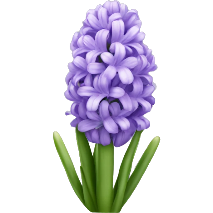 light purple hyacinth emoji