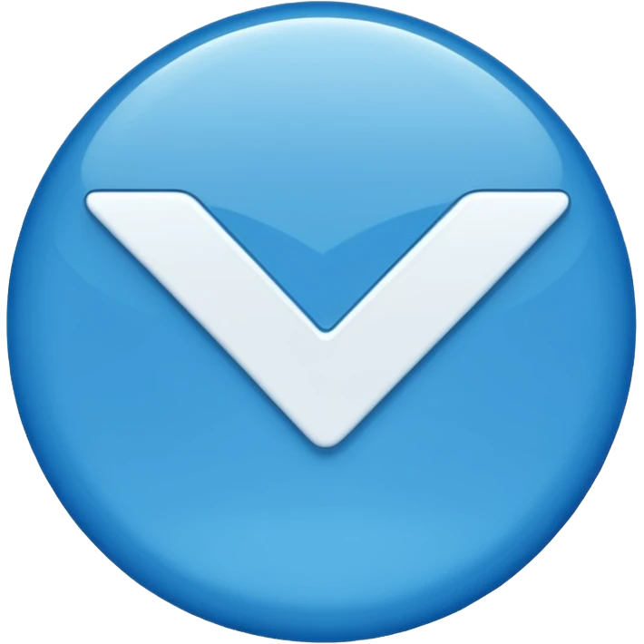 Emoji de verificación azul emoji