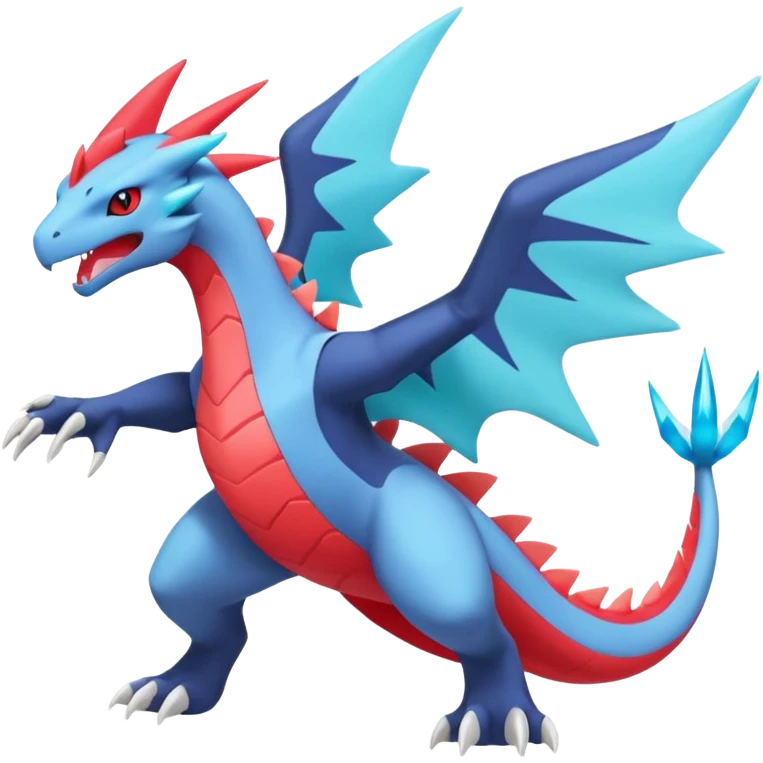 Inteleon-Amaura-Salamence-Zekrom-Pokémon-fusion (full body) emoji