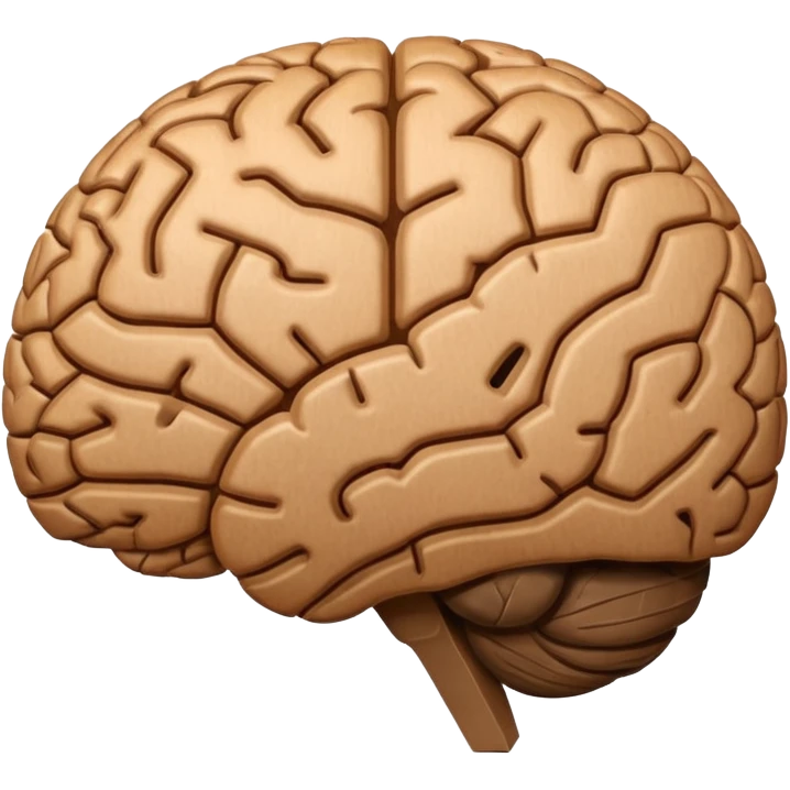 Cardboard brain emoji