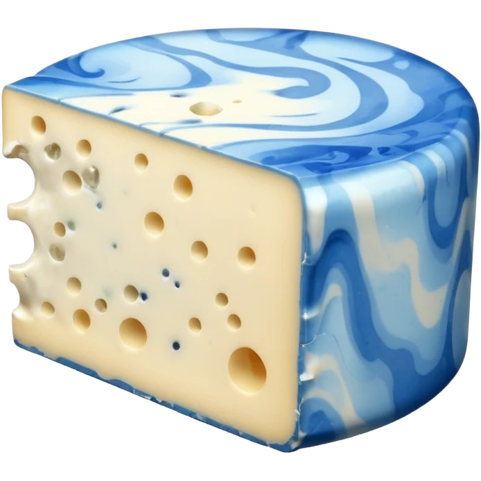 blue french cheese emoji