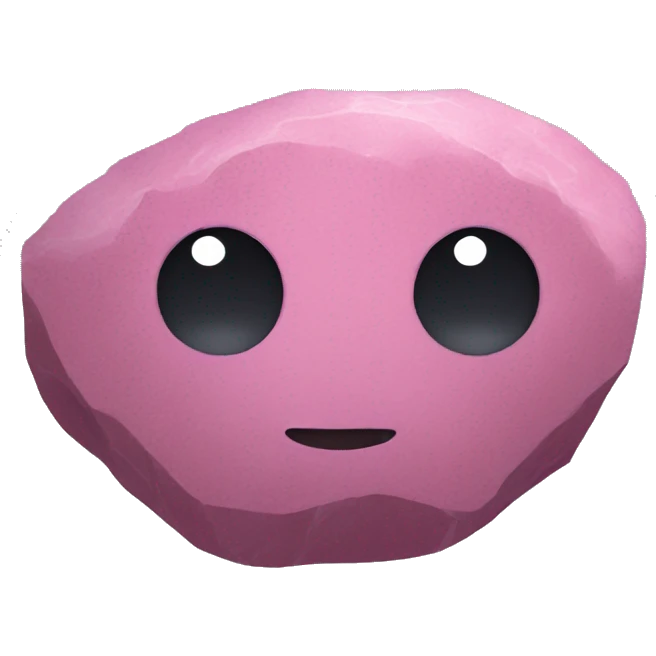 pink dusty rock emoji
