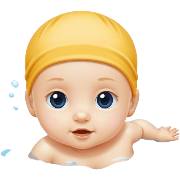 Baby swimming  emoji