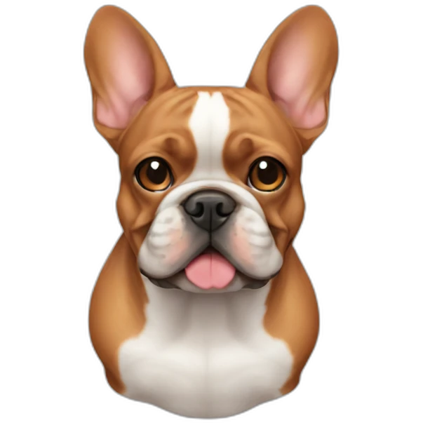 Red French bulldog emoji