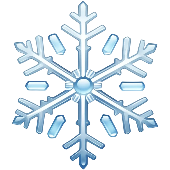 Sad snowflake  emoji