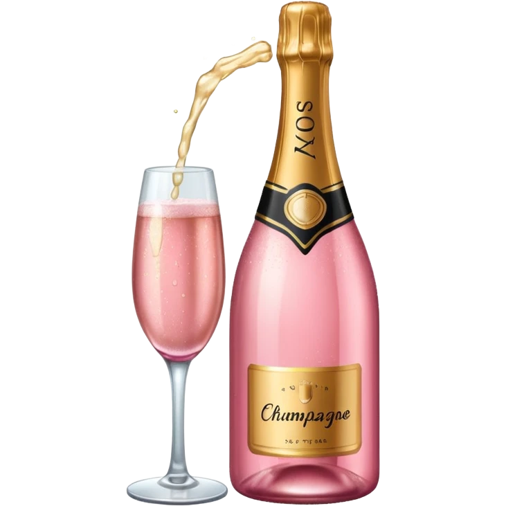 pink champagne bottle emoji emoji