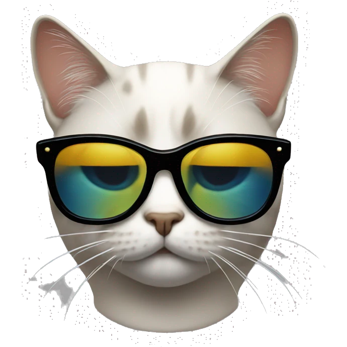 Cat with sunglasses emoji