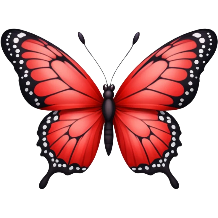 Red butterfly emoji