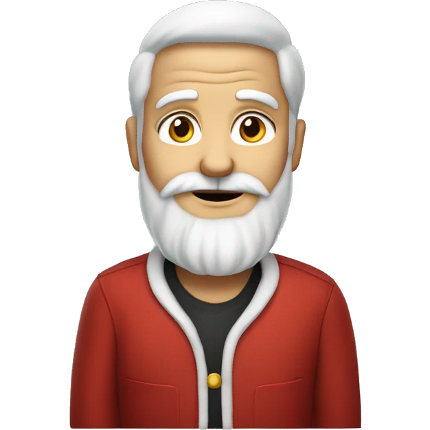 Père Noël avec une barbe à papa emoji