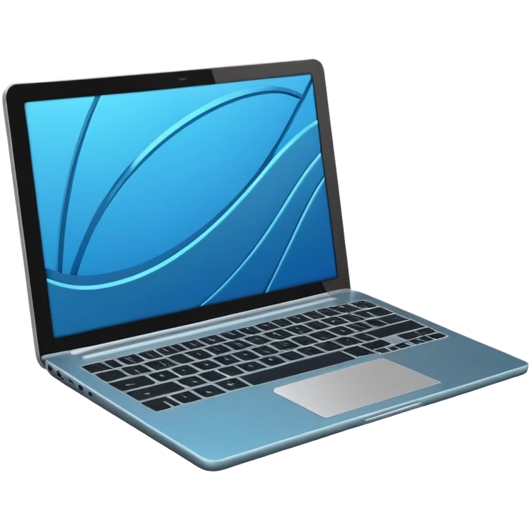 3D minimal icon of a premium laptop with a subtle color code #FF3D00 accent. Clean, modern, high-end tech style. emoji