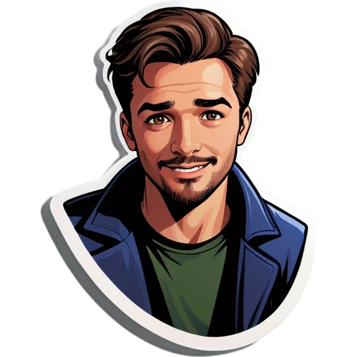 Man looking love struck and hopeful emoji
