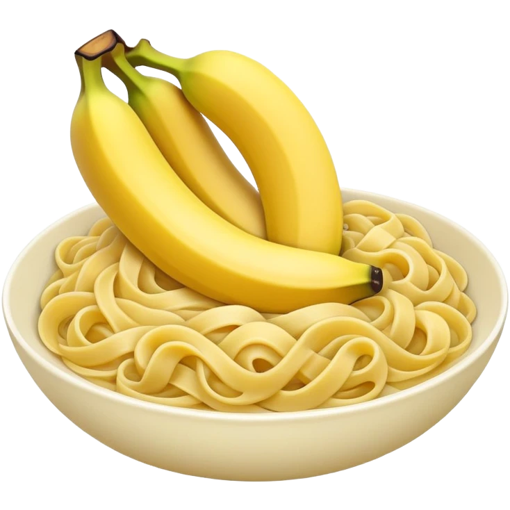 banana in noodle emoji