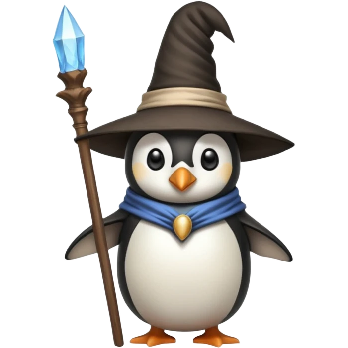 Penguin Wizard emoji