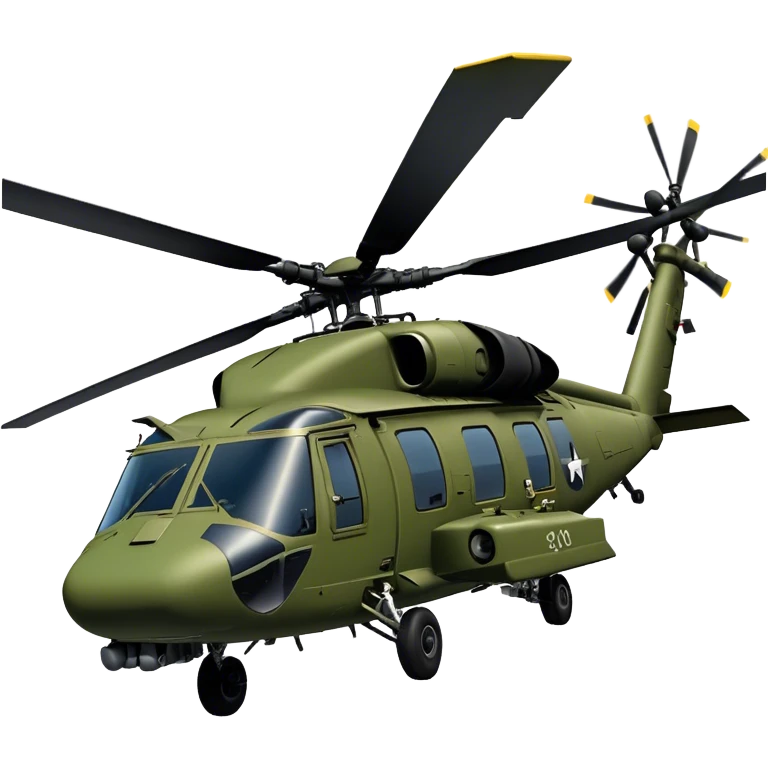 Sikorsky UH-60 Black Hawk - Sikorsky (Model Year: 2022) (Iconic colour: Olive green) emoji