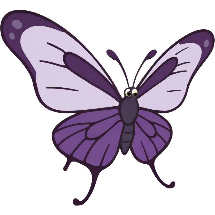 Purple butterfly  emoji